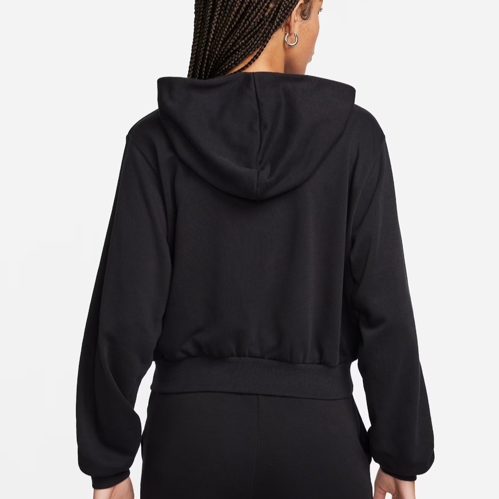 Nike Women's Black Hoodie with Zip - Picture 2 of 6
